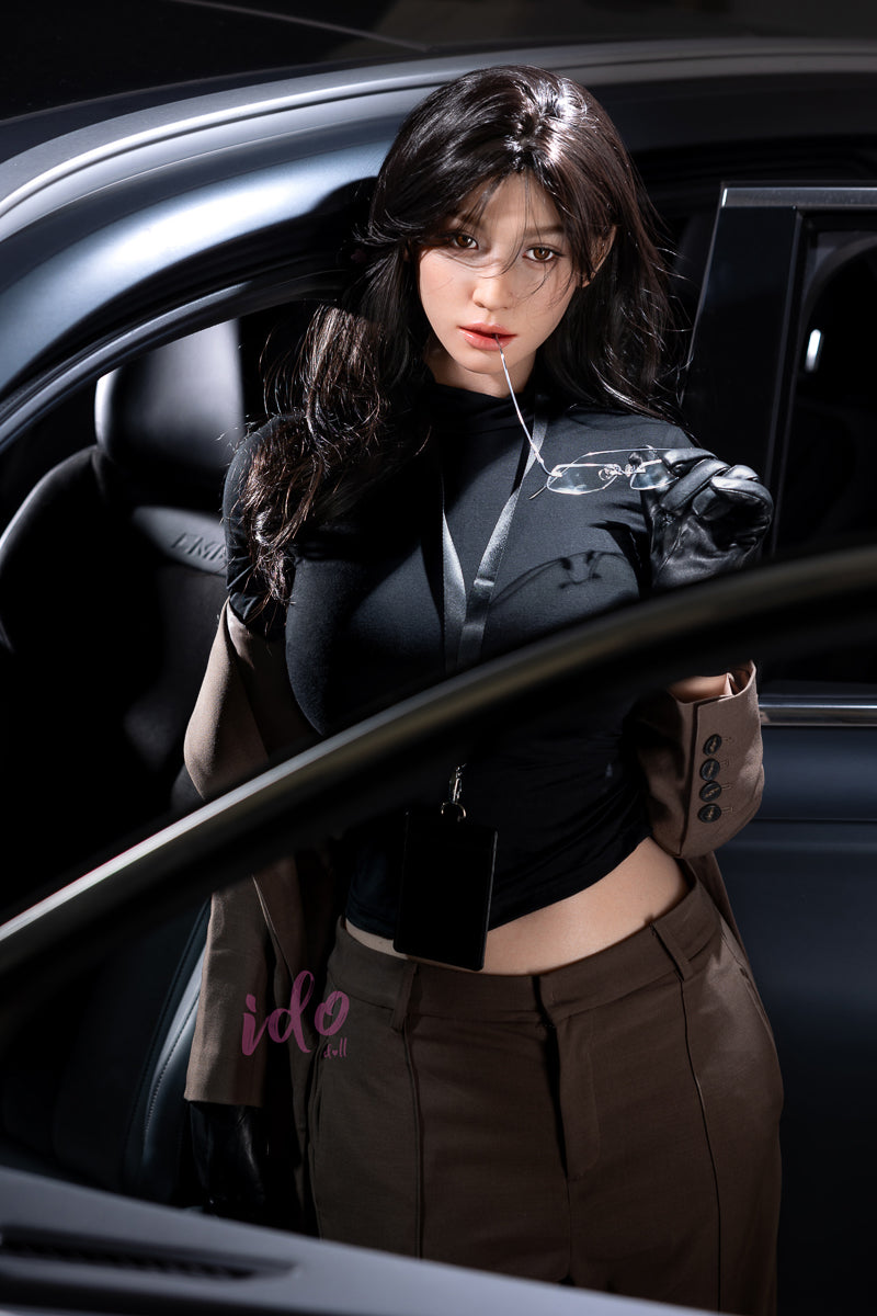 IDO Doll 170cm Full Silicone “Boss Lady” – Black-Haired Executive Seductress
