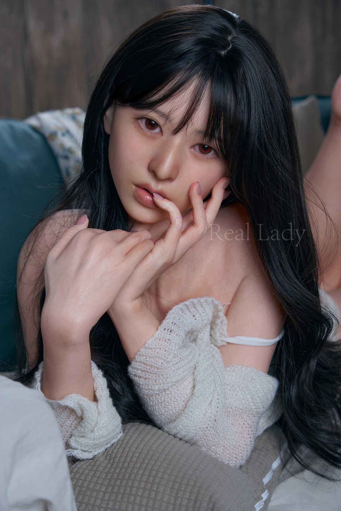 RealLady Doll 150cm Full Silicone Life-Like Doll – Pure and Graceful Black-Haired Beauty