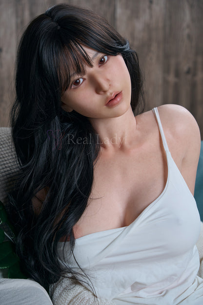 RealLady Doll 150cm Full Silicone Life-Like Doll – Pure and Graceful Black-Haired Beauty