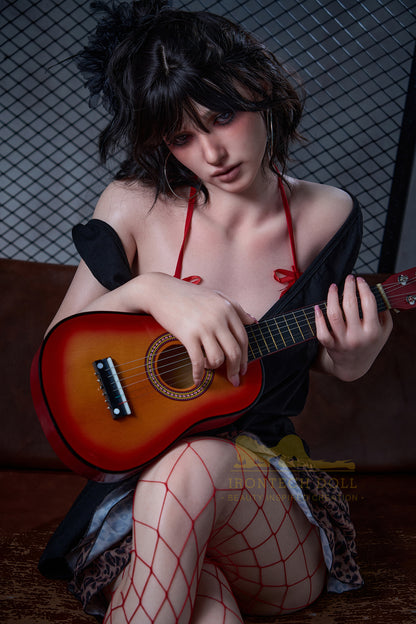 Irontech Doll | Seductive Nightshade – Red Lace Temptation Doll with Midnight Hair