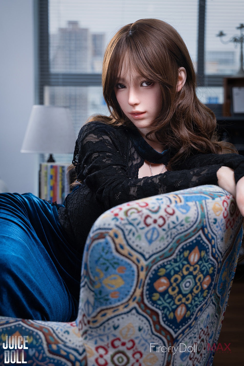 160cm Firefly Doll MAX Series Silicone Sex Doll Blue Cheongsam Girl Yelan