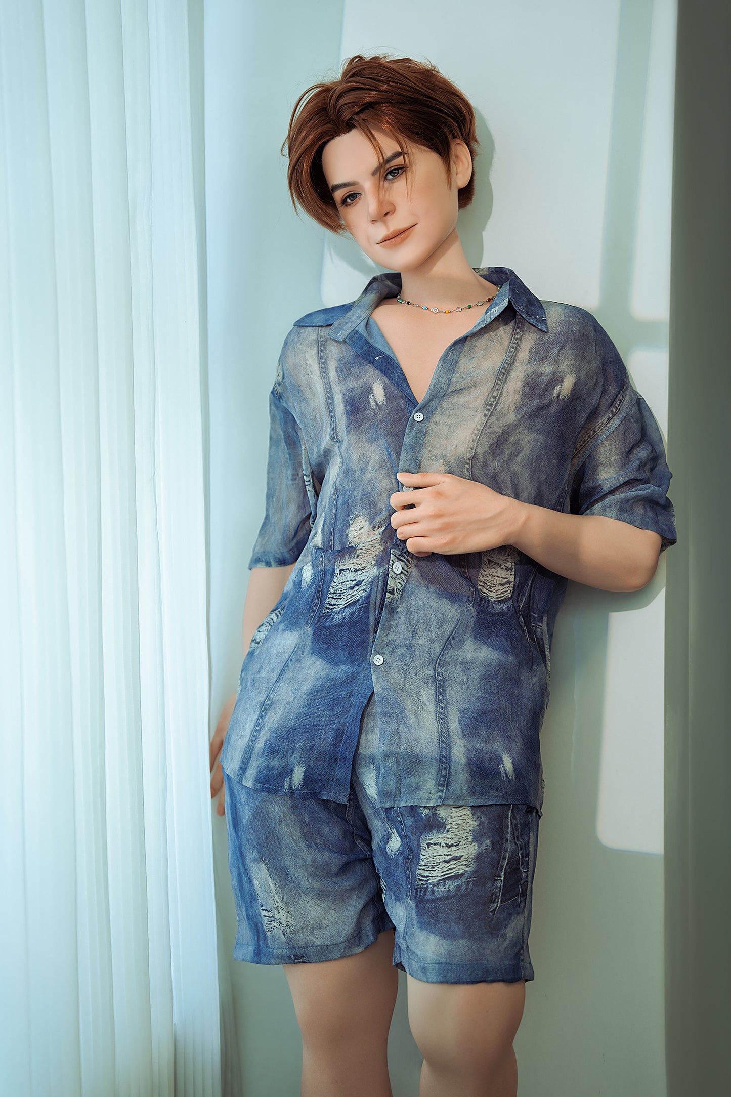 SY Doll 160cm Full Silicone Realistic Male Sex Doll – Laid-Back Intellectual Boy "Riku"