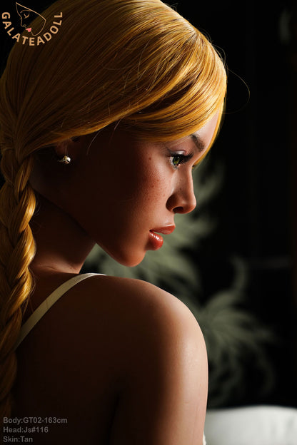 Blonde Braided Beauty – Galatea Doll GT02 163cm D-Cup Full Silicone Sex Doll