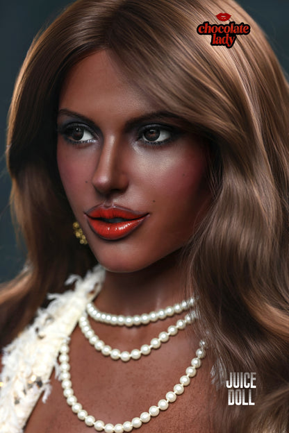 ChocolateLady Jade 160cm Ebony Silicone Sex Doll – Realistic Dark Skin Love Doll with Natural C-Cup Curves