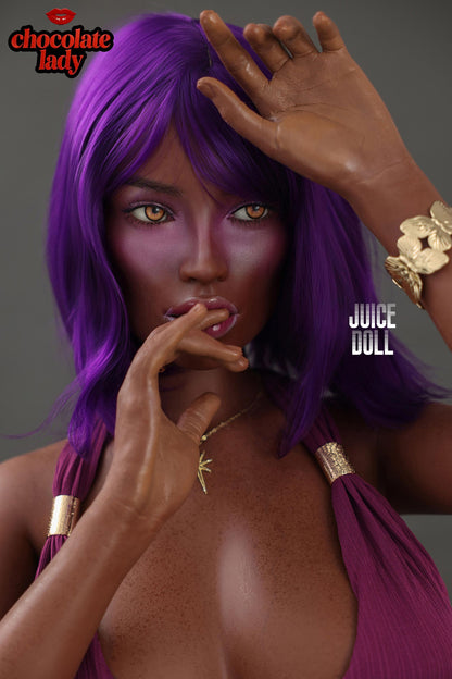 ChocolateLady Aim 160cm Ebony Silicone Sex Doll – Realistic Dark Skin Love Doll with C-Cup Curves