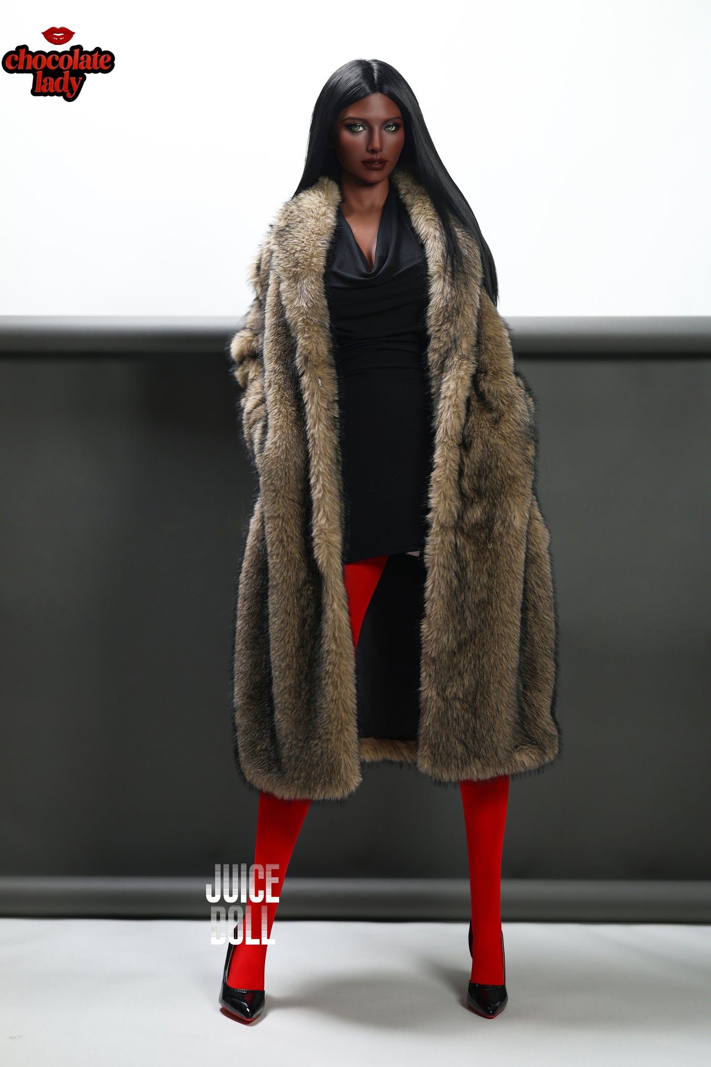 ChocolateLady Doll | Realistic 166cm (5.45ft) Silicone Sex Doll | E Cup | Naomi | Black Skin