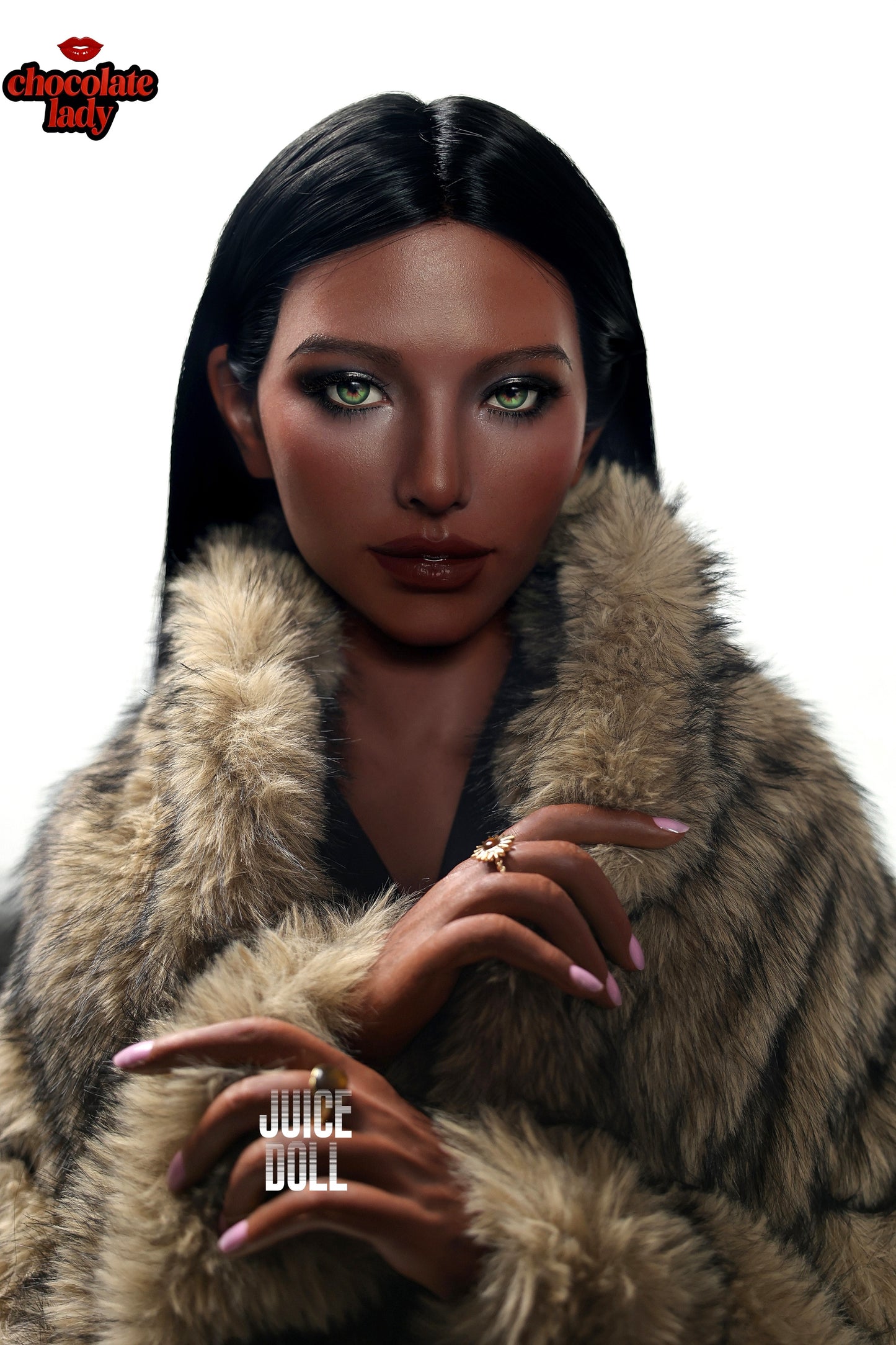 ChocolateLady Doll | Realistic 166cm (5.45ft) Silicone Sex Doll | E Cup | Naomi | Black Skin