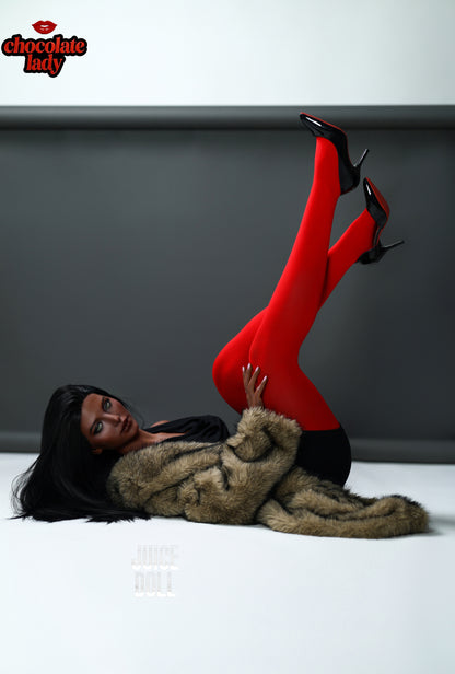 ChocolateLady Doll | Realistic 166cm (5.45ft) Silicone Sex Doll | E Cup | Naomi | Black Skin