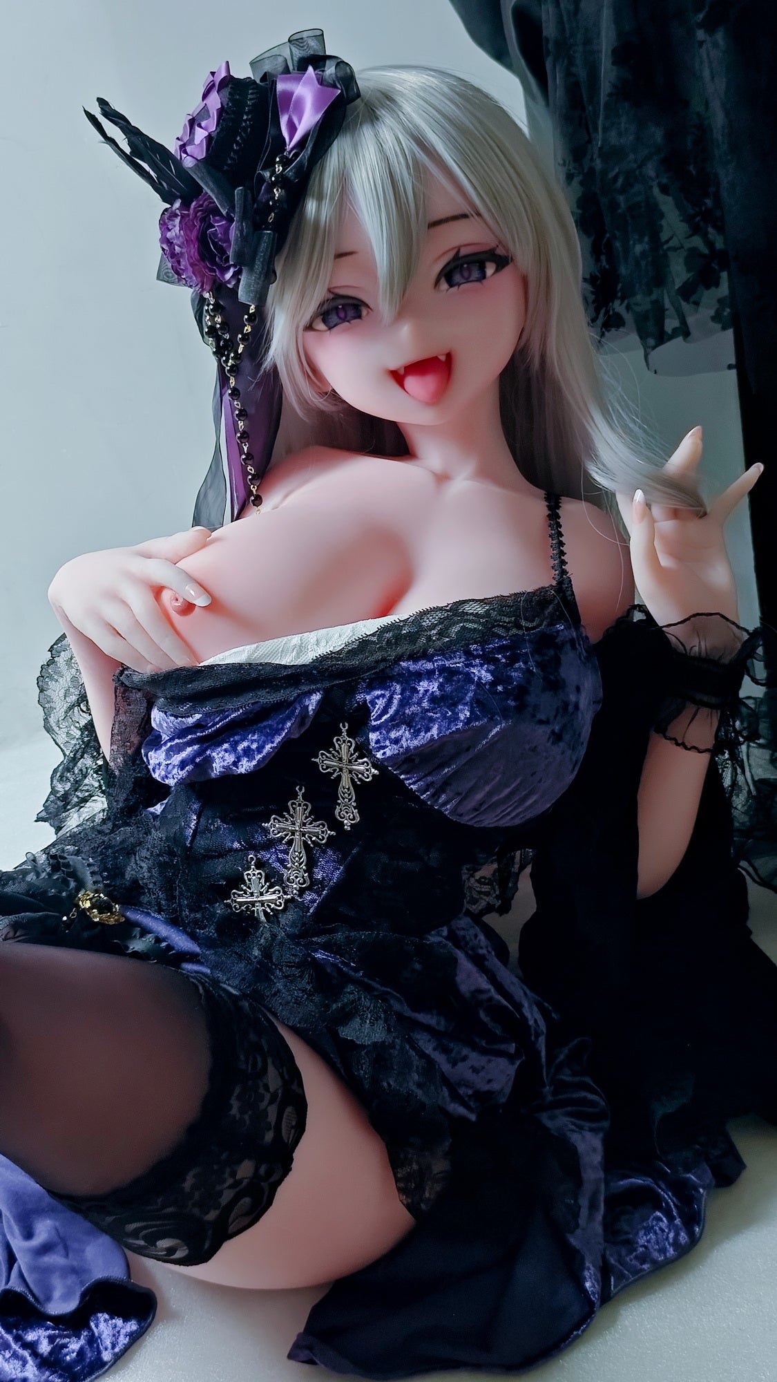 Elsababe 148cm Silicone Doll – Chono Miyu, Gothic Vampire Queen
