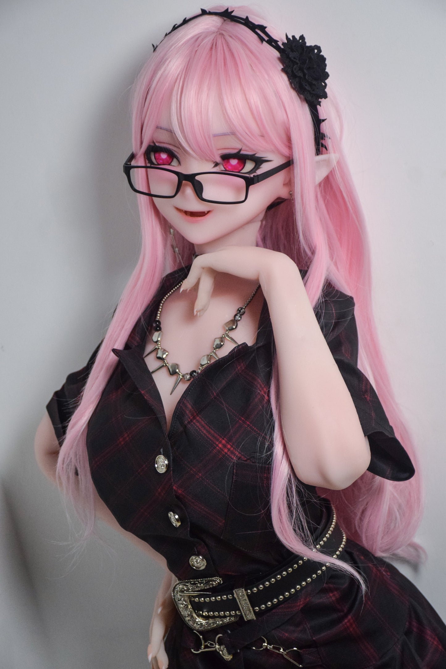 Elsababe Kamiya Shiori - 148cm Pink-Haired Devil Girl Full Silicone Love Doll