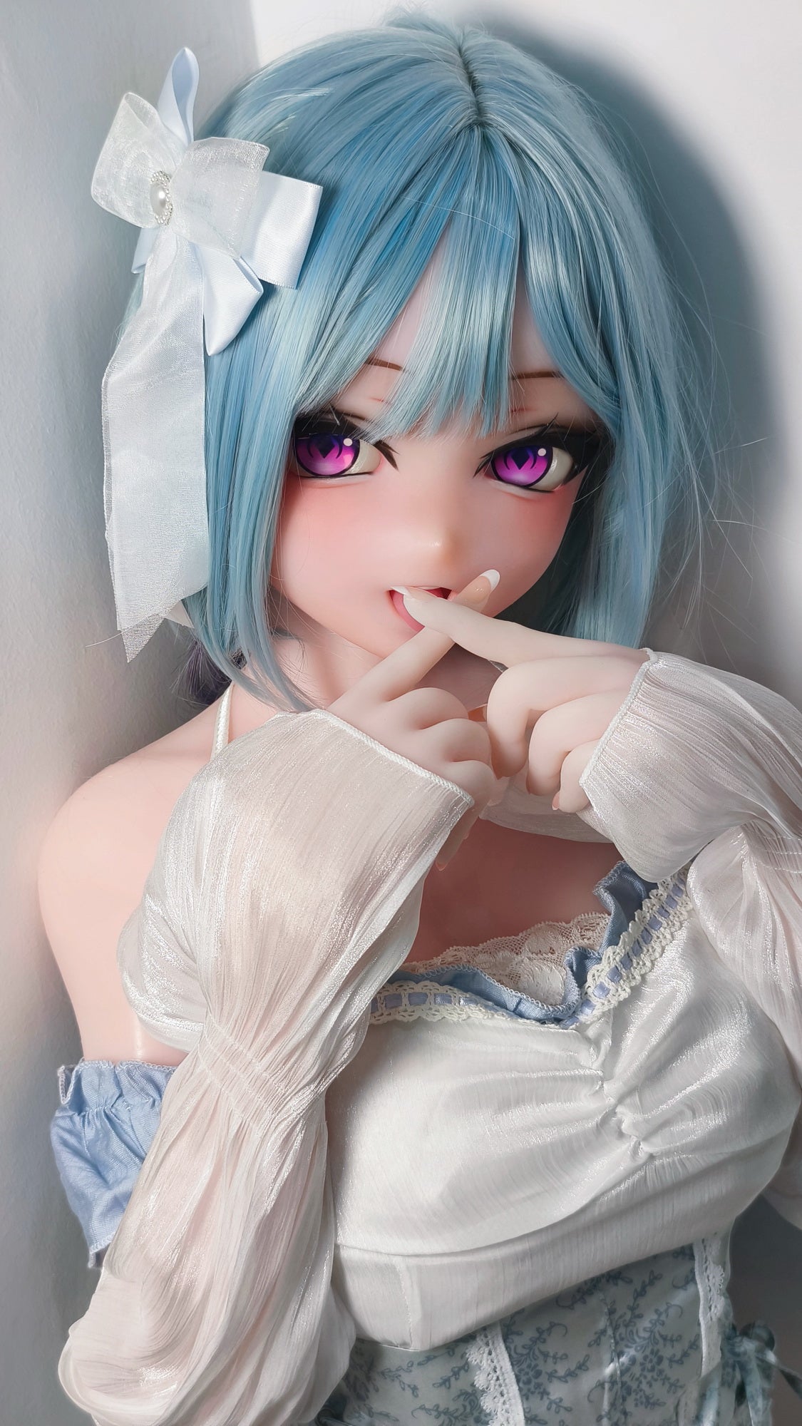 Elsababe Doll Asakura Marie 148cm Full Silicone Anime-Style Blue Hair Doll