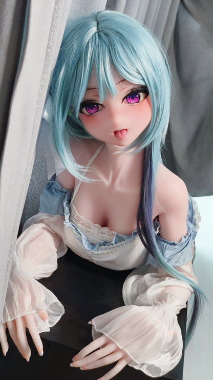 Elsababe Doll Asakura Marie 148cm Full Silicone Anime-Style Blue Hair Doll