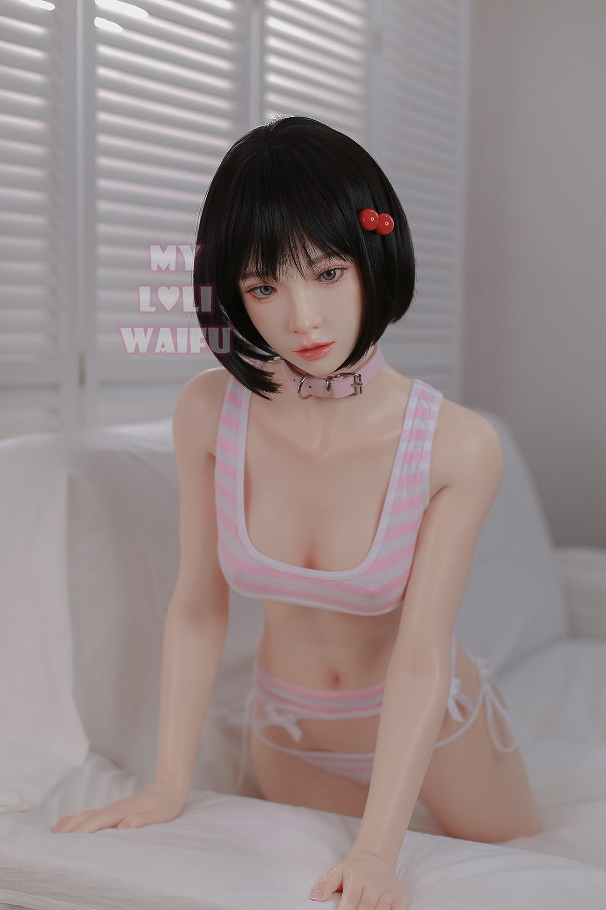 MLW Full Silicone Torso Doll Miyu - 103B Head Sculpt T1 Half Body Sweet Pink Cutie