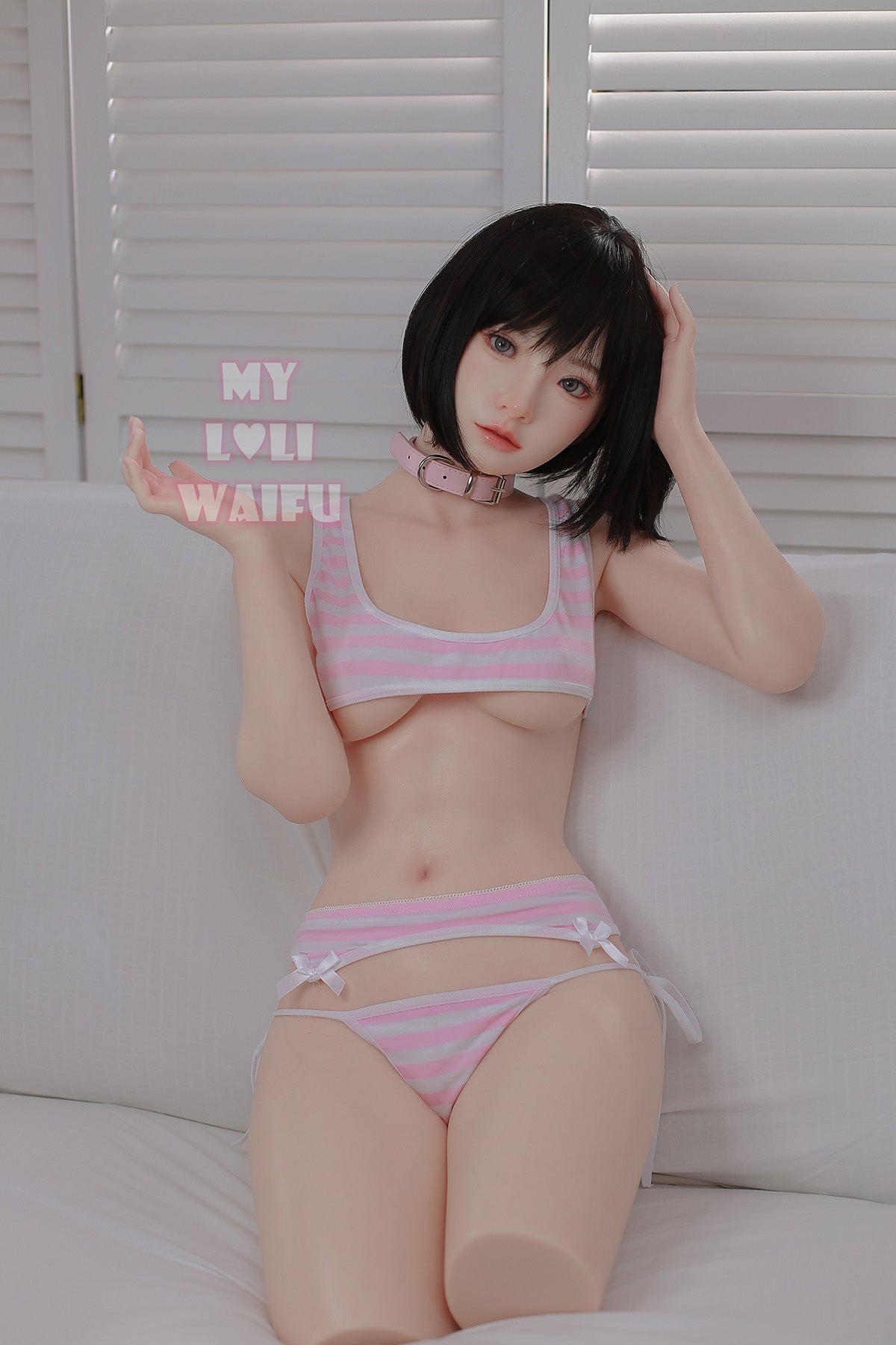 MLW Full Silicone Torso Doll Miyu - 103B Head Sculpt T1 Half Body Sweet Pink Cutie